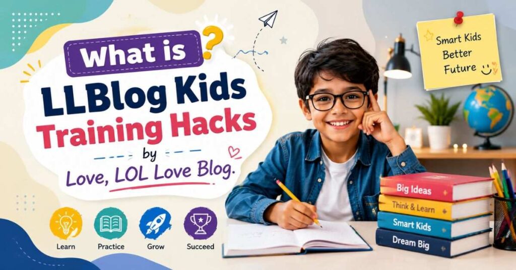 What is LLBlog Kids Training Hacks by Lovelolablog colorful educational learning banner
