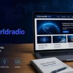 The Interworldradio Blog banner featuring technology, digital trends, online guides, and a modern podcast setup.