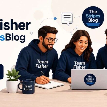 Team Fisher TheStripesBlog creative team collaborating on blog content, digital publishing, and content strategy